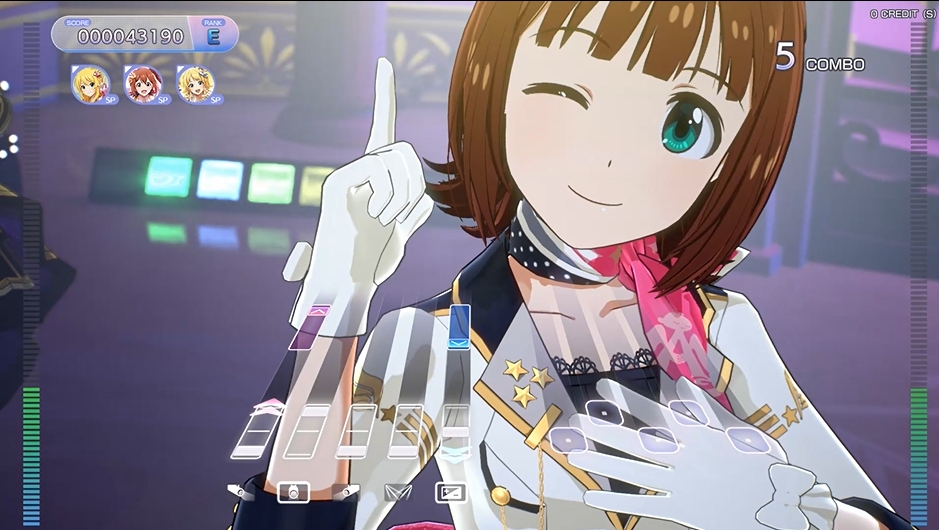 The Idolmaster Tours gameplay screen
