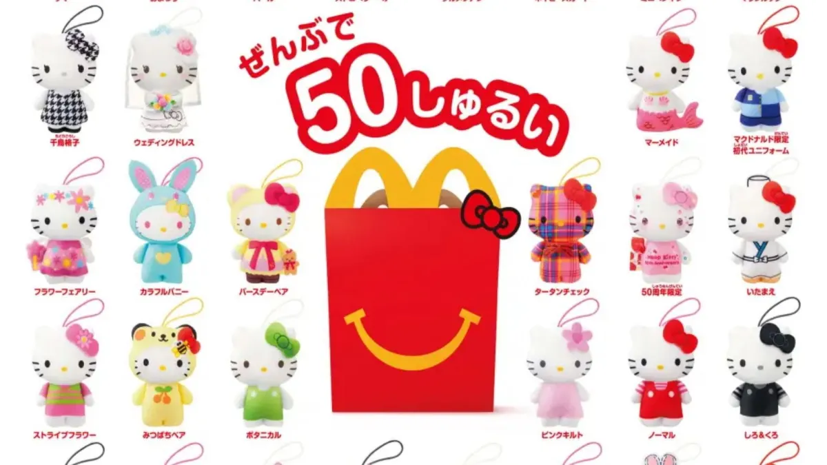 McDonald's Japan X Hello Kitty 50th Anniversary Happy meal Toys