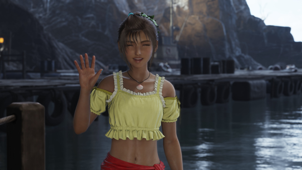 Final Fantasy VII Rebirth Priscilla Screenshot Compared to Original FFVII