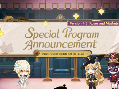 Genshin Impact 4.3 special program