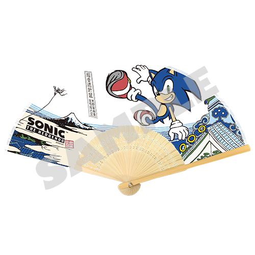 Japanese-style Sonic the Hedgehog merchandise - Folding fan