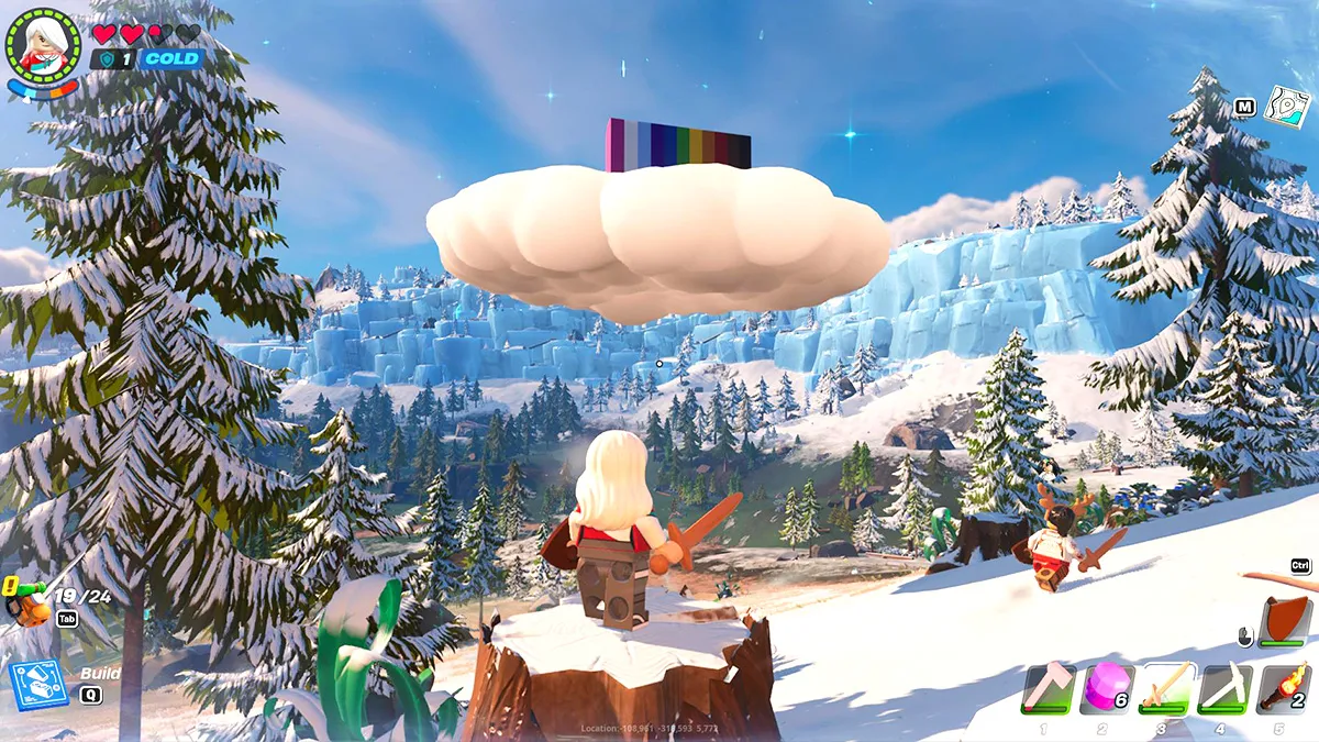 How to find Musical Rainbow Cloud in LEGO Fortnite?