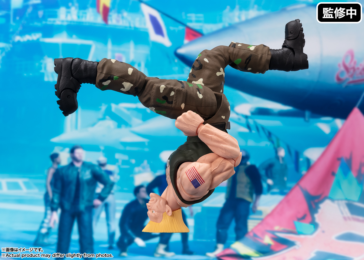 Street Fighter Guile SH Figuarts action figure - somersault flash kick