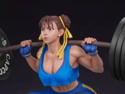 Street Fighter Chun-Li Powerlifting Figure Comes in 3 Variants