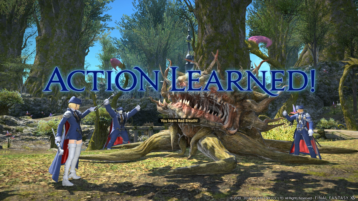 FFXIV Blue Mage action learned