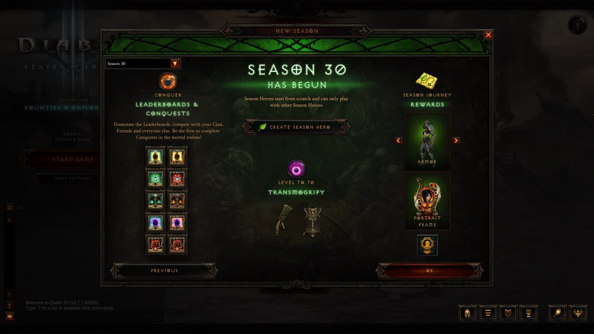 Diablo III Season 30