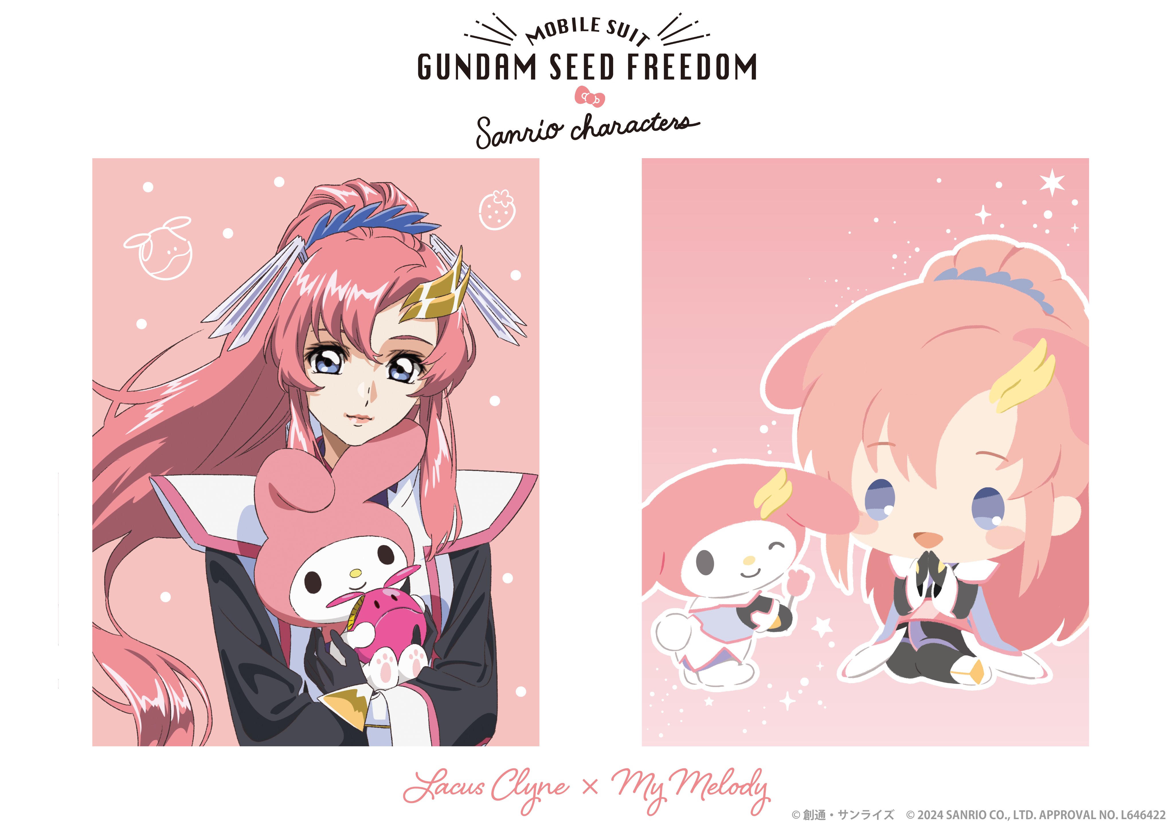 Совместная работа Gundam SEED Freedom и Sanrio
