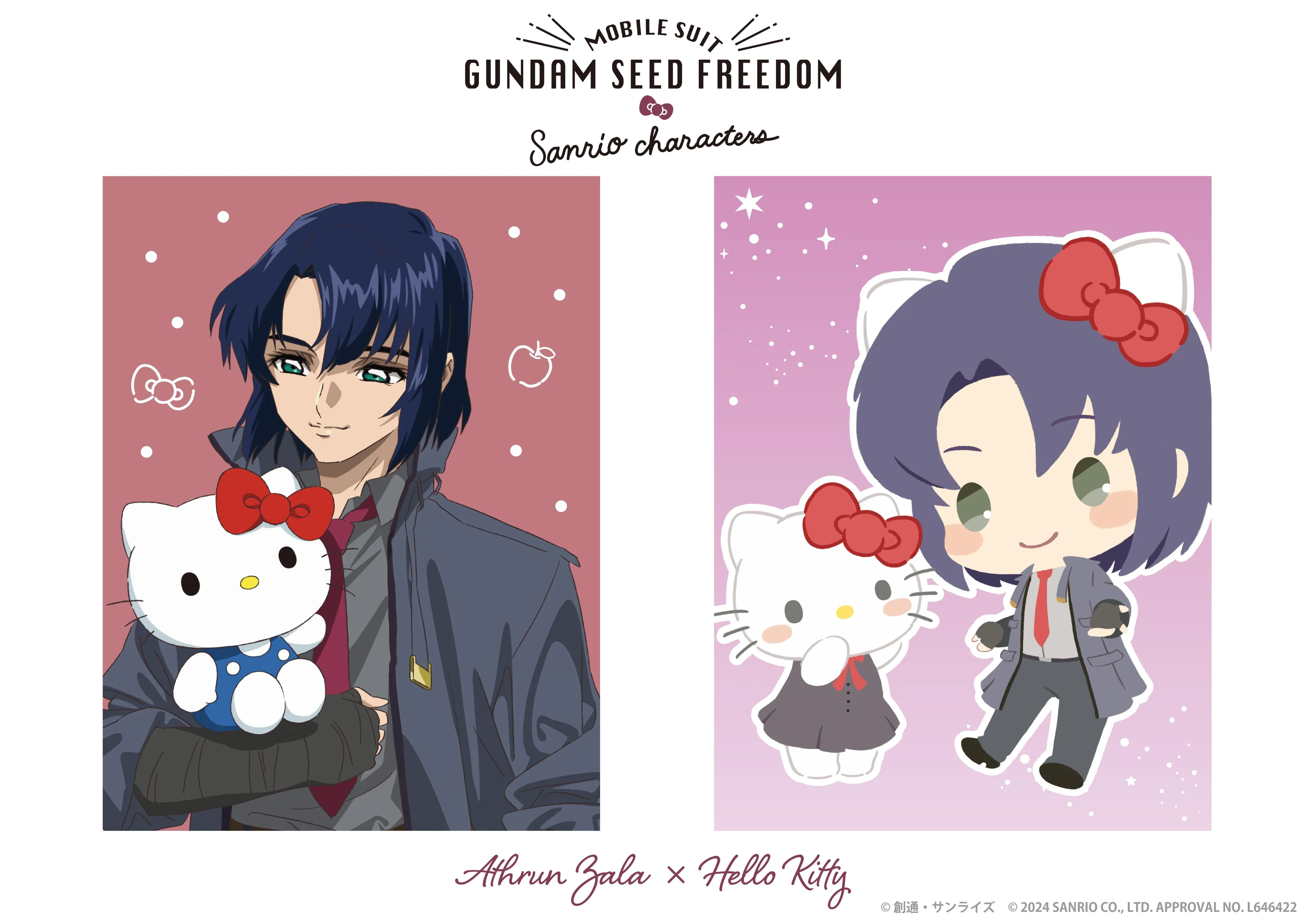Совместная работа Gundam SEED Freedom и Sanrio