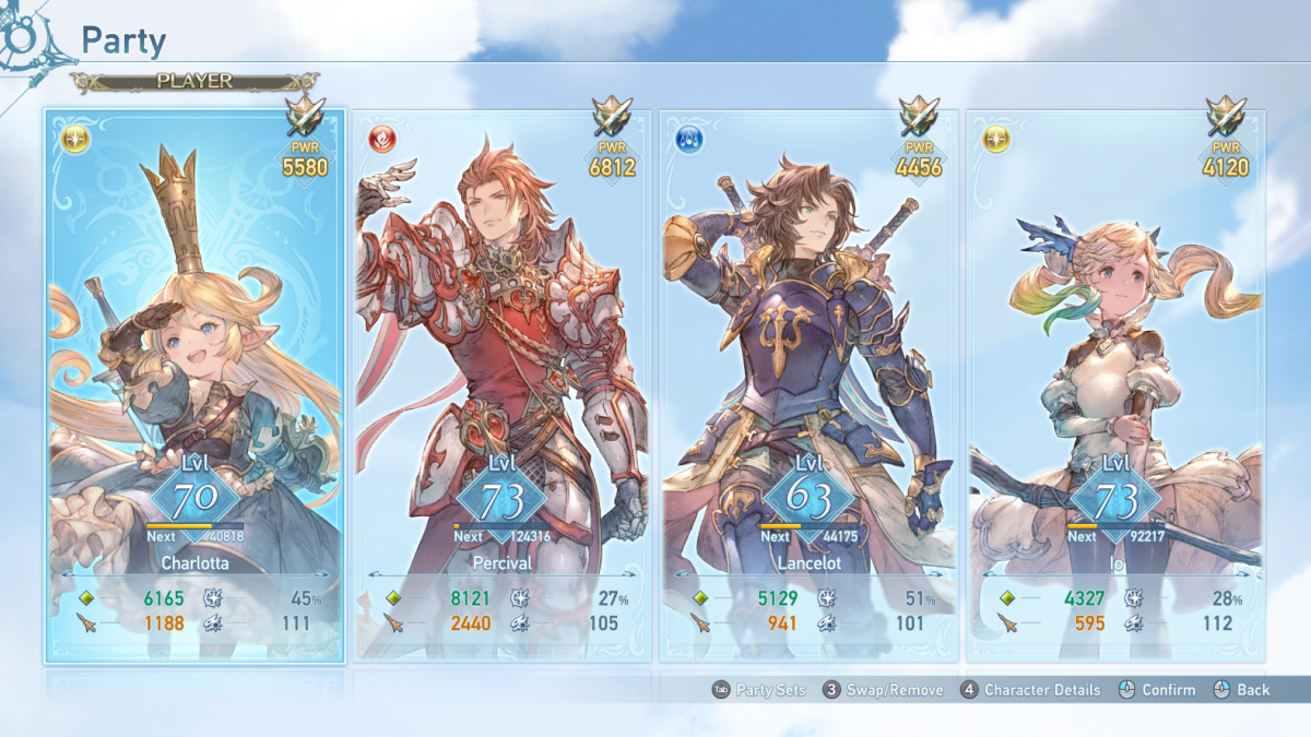 All Playable Characters Granblue Fantasy Relink