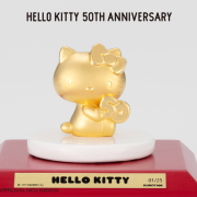 Hello Kitty Pure Gold Figures and Card Cost Over $7,000