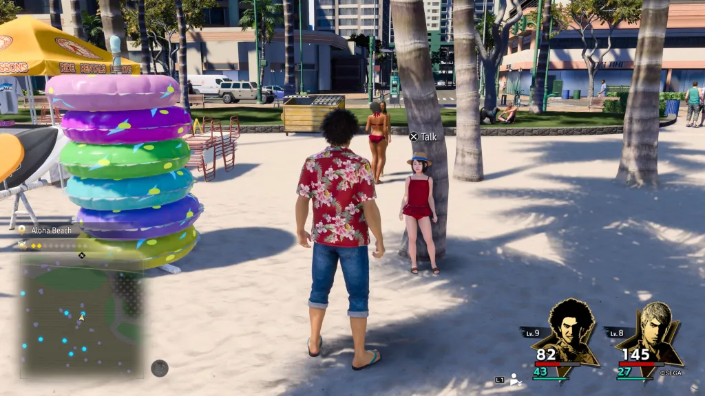 Where Are Emmy & Billy Like a Dragon: Infinite Wealth Beach Guardian: No Kidding Around