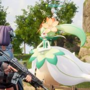 Screenshot of Tower boss in Palworld.