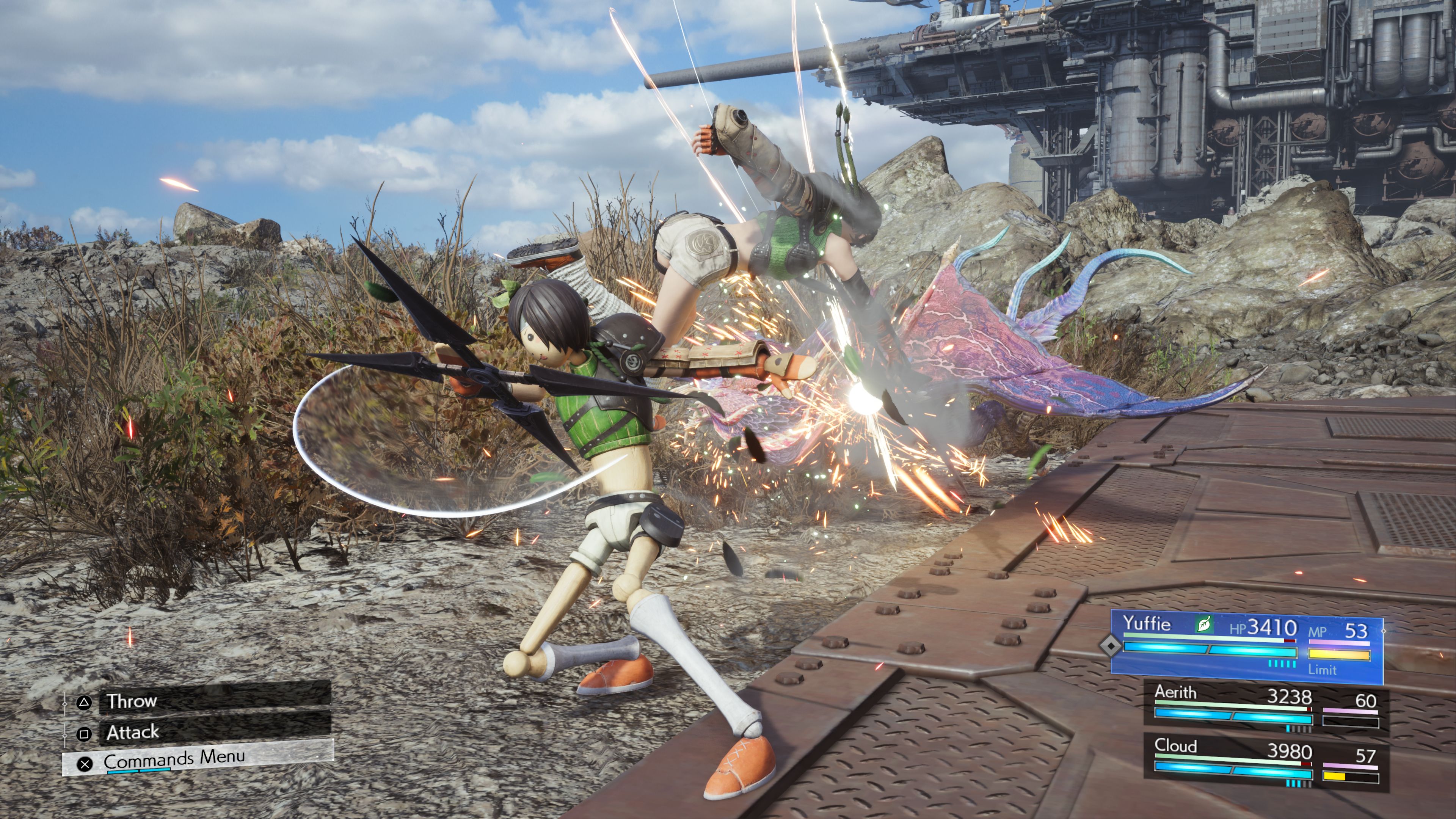 Скриншоты Юффи Final Fantasy VII Rebirth подчеркивают атаку ее двойника