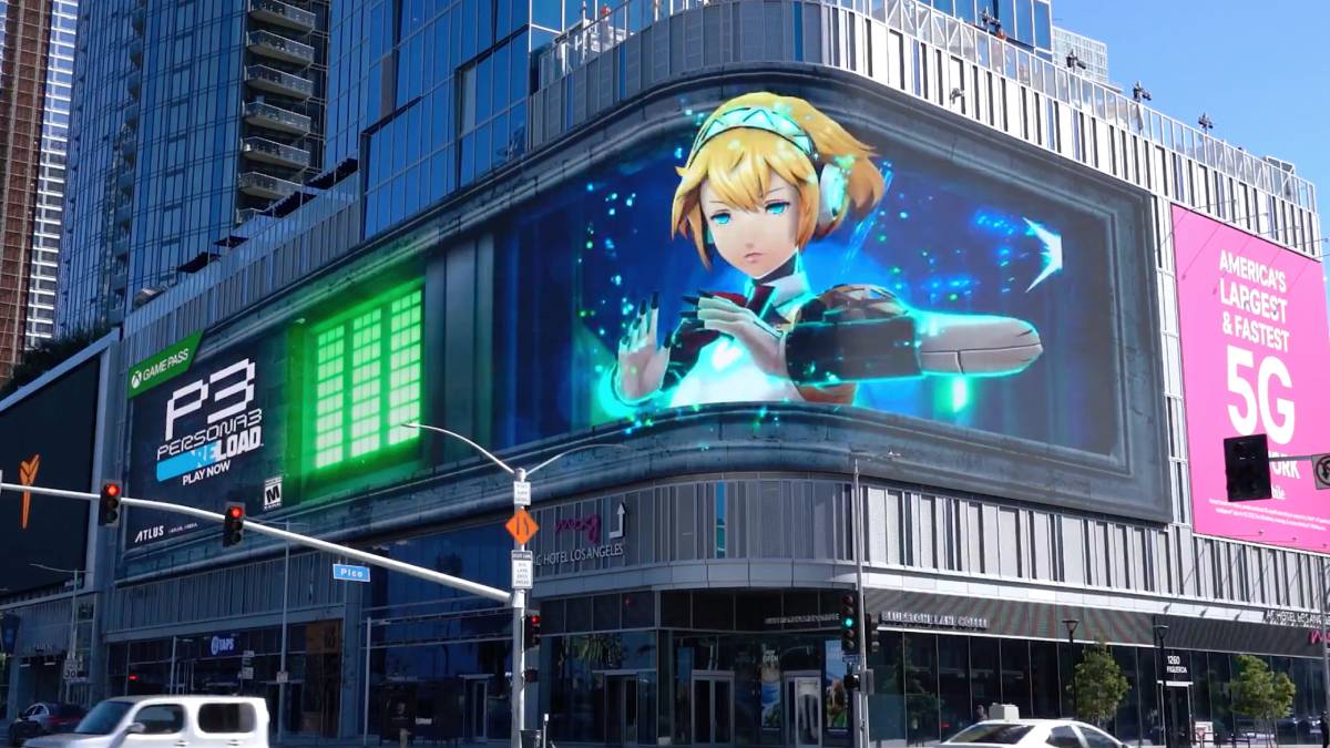 Atlus Shared Its 3D Persona 3 Reload Aigis Billboard Ad