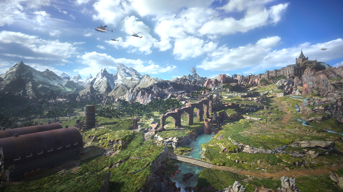 Screenshot of Grasslands in Final Fantasy VII Rebirth