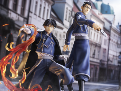 Fullmetal Alchemist Roy and Maes figure