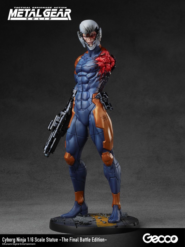 Metal Gear Solid Cyborg Ninja final battle statue - front