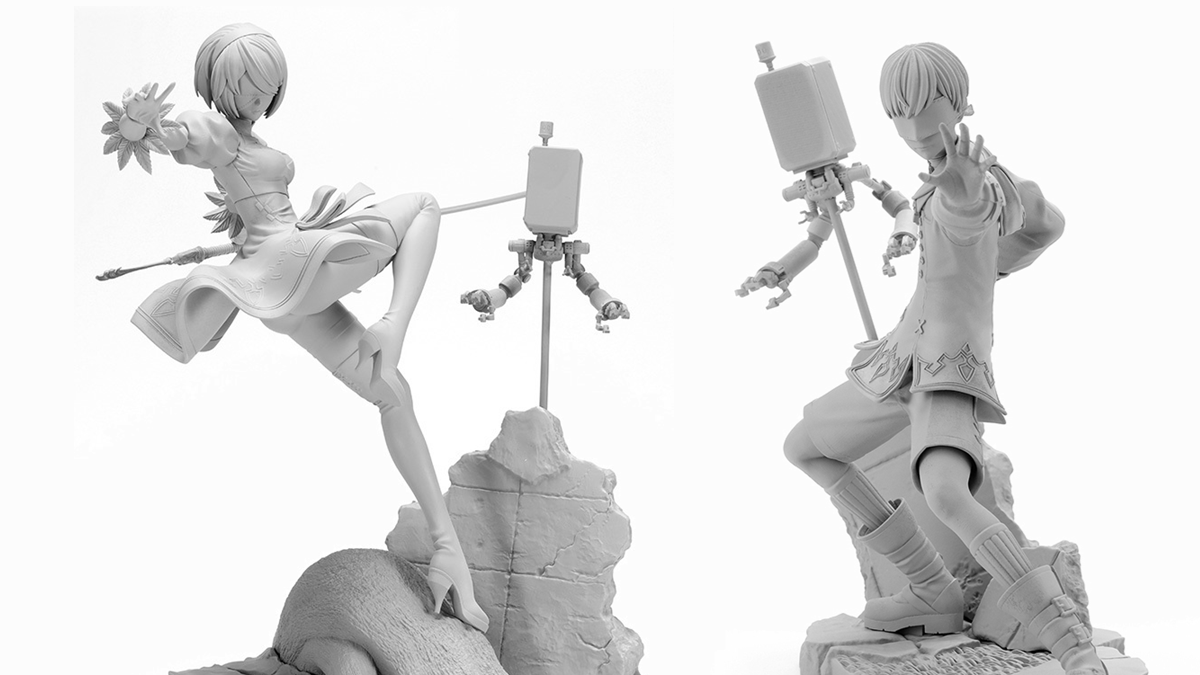 NieR Automata 2B and 9S Kotobukiya Figures in Development
