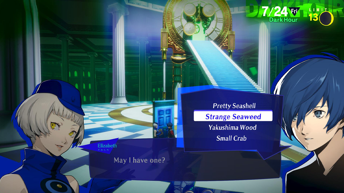 Screenshot of Ocean Items in Persona 3 Reload