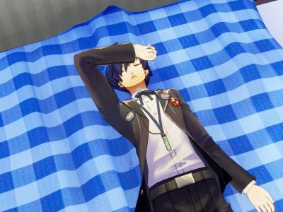 Screenshot of the protagonist in Persona 3 Reload