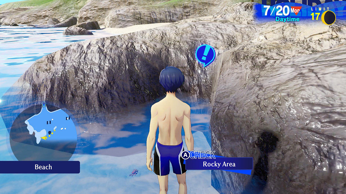 Screenshot of the Small Crab location in Persona 3 Reload