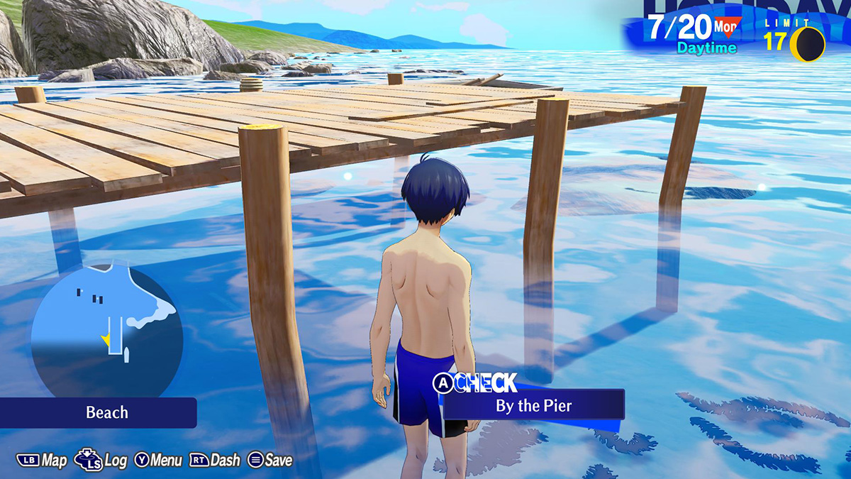 Screenshot of the Strange Seaweed location in Persona 3 Reload