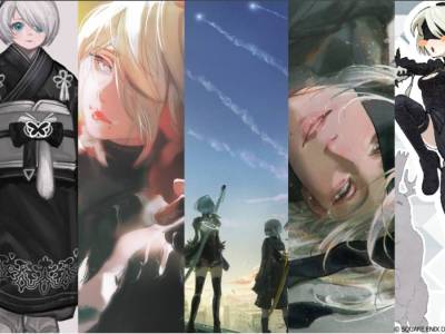 PlatinumGames Shares Bayonetta Anniversary Art of 2B, 9S, A2