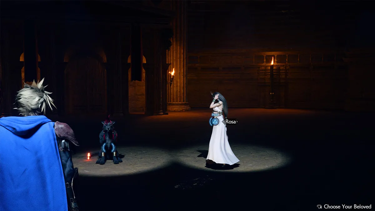 Screenshot of Loveless min-game Final Fantasy VII Rebirth