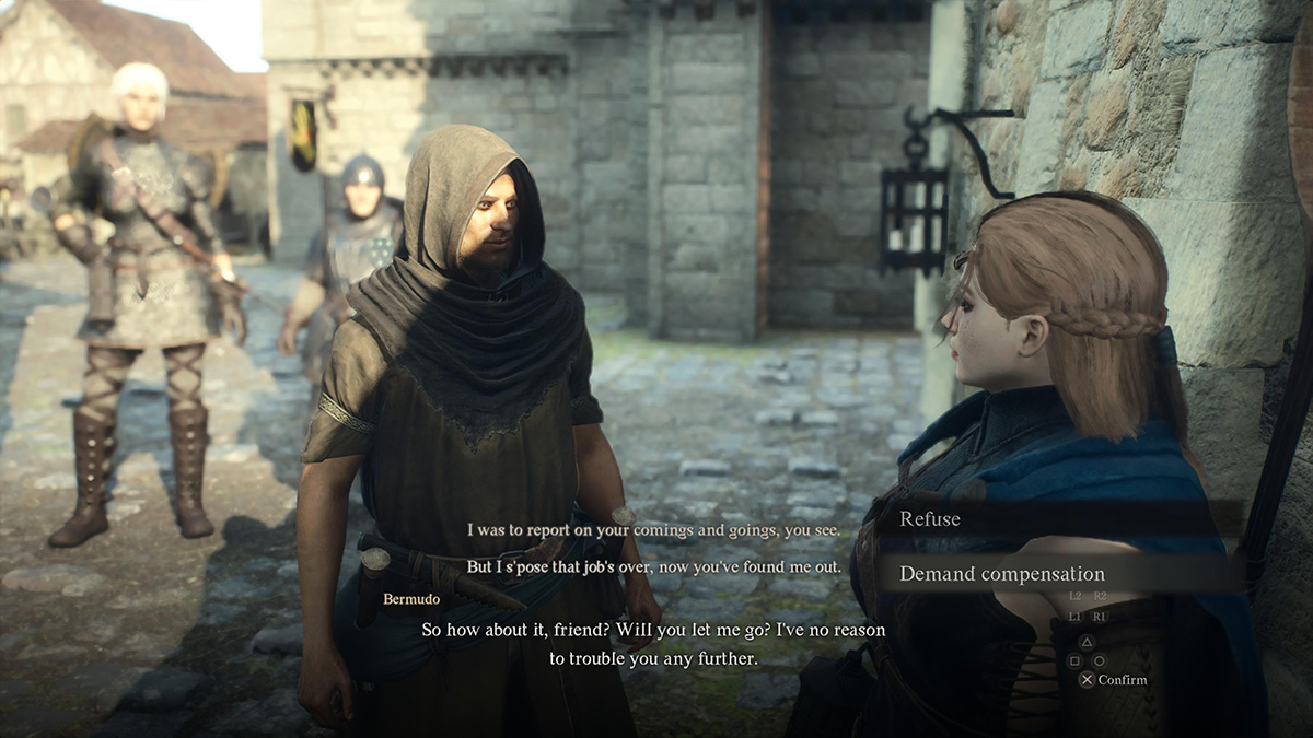 Bermudo Demand Compensation in Dragon's Dogma 2 Arisens Shadow Quest