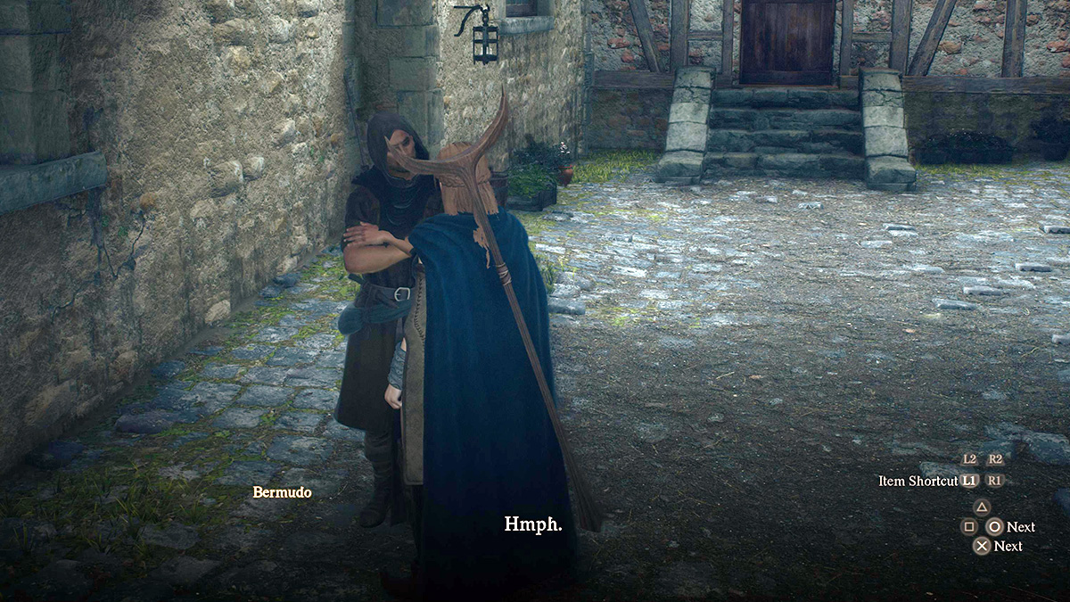 Talking to Bermudo in Dragon's Dogma 2