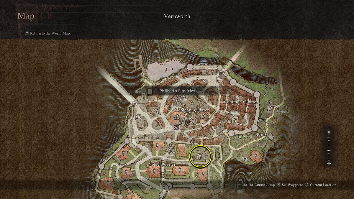 Vernworth Morgue location in Dragon's Dogma 2