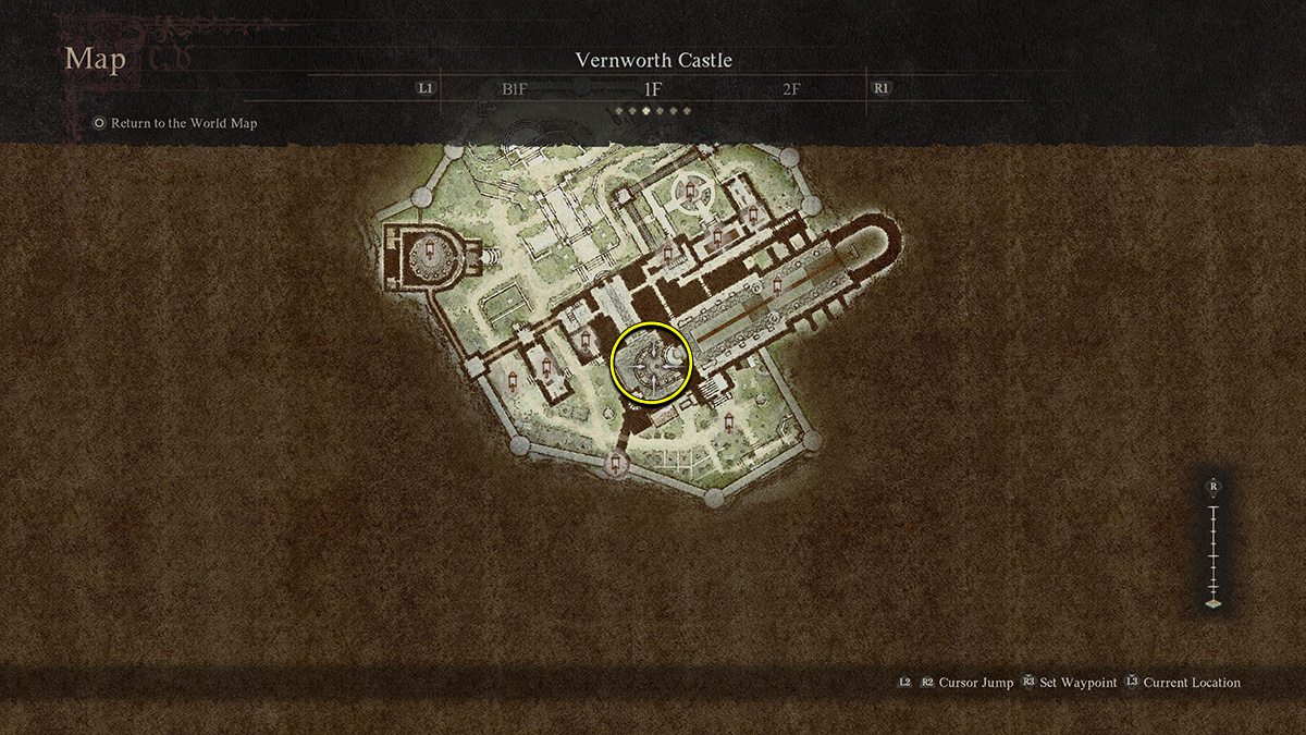 Dragon's Dogma 2 Dragon Gaze location Map