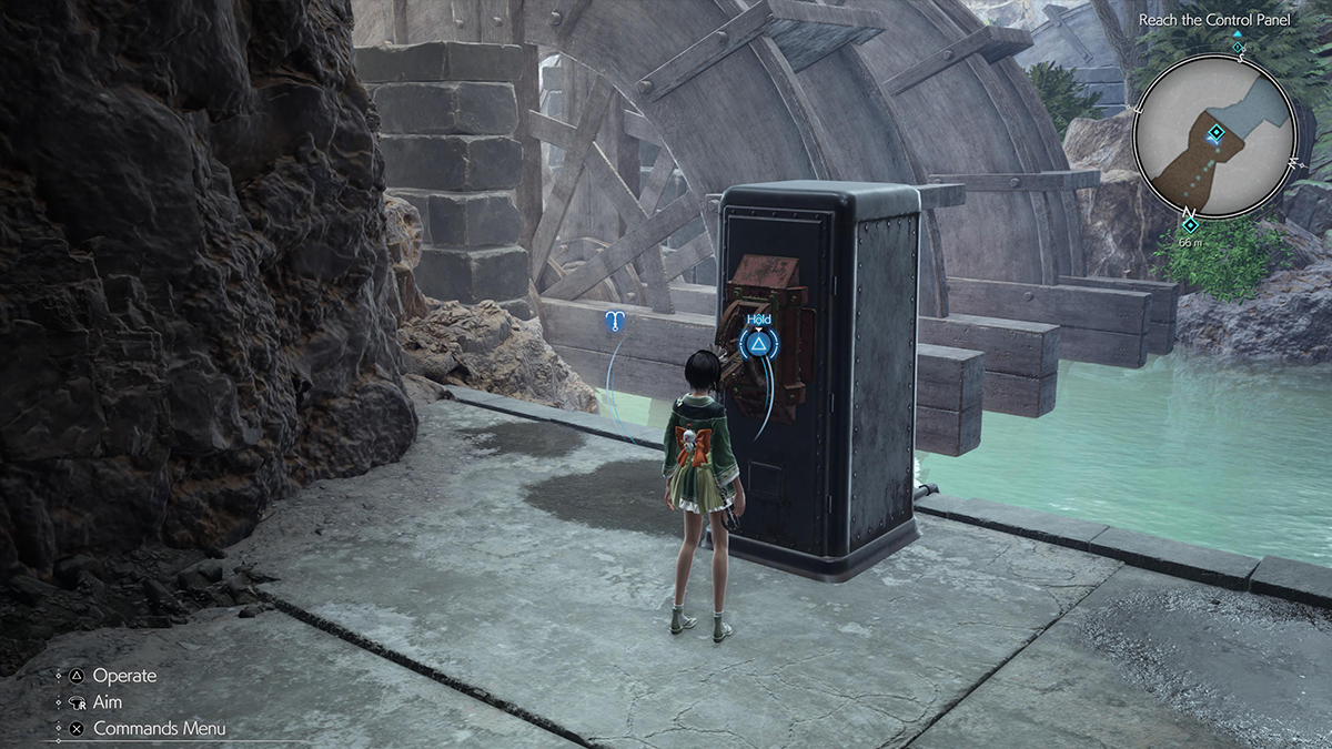 Screenshot of FF7 Rebirth Coal Mines Yuffie Activate Generator