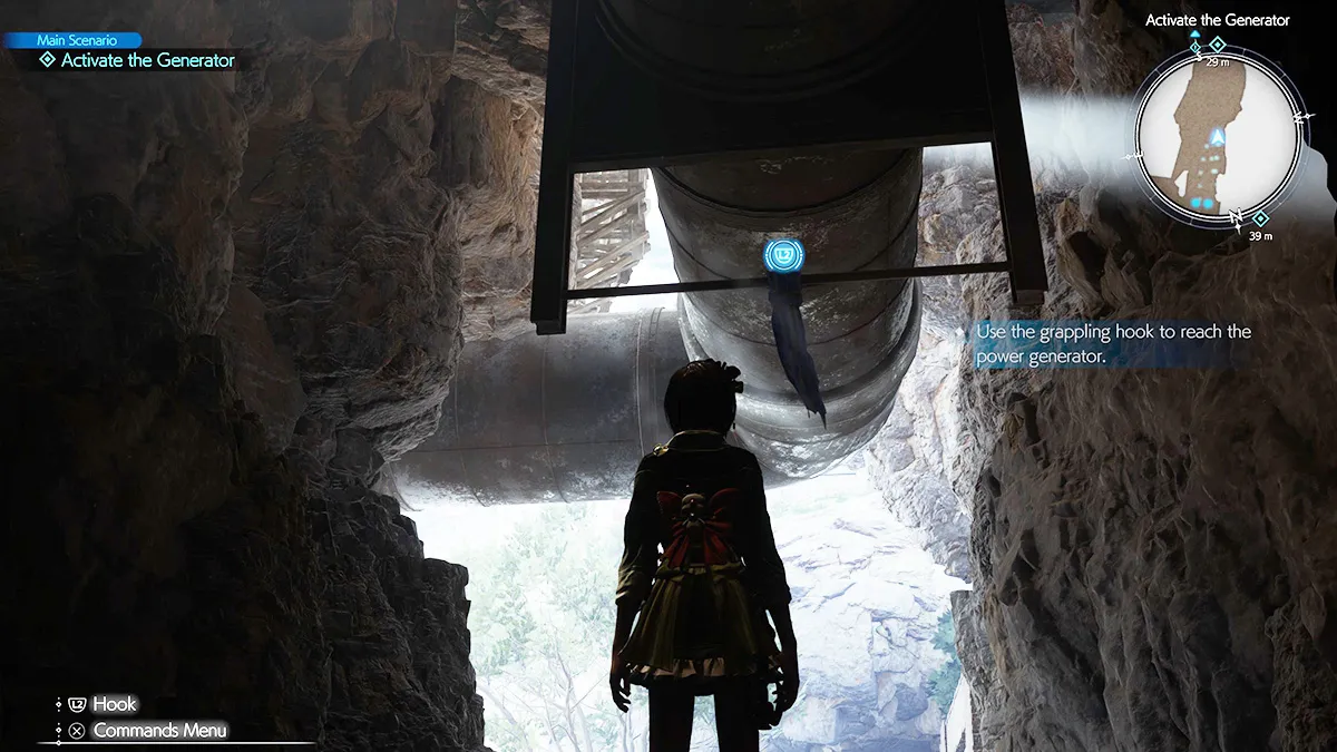 Screenshot of FF7 Rebirth Coal Mines Grappling Hook Generator