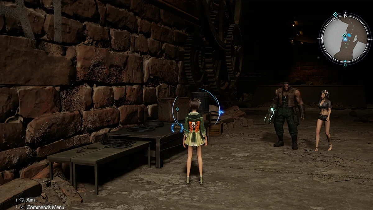 Screenshot of FF7 Rebirth Coal Mines Grappling Hook