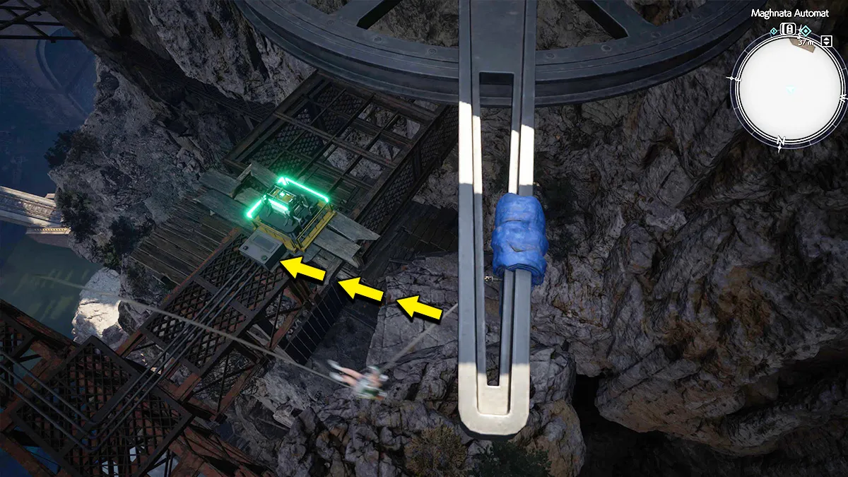 FF7 Rebirth Chapter 7 Yuffie Cog Wheel 1 Green Switch