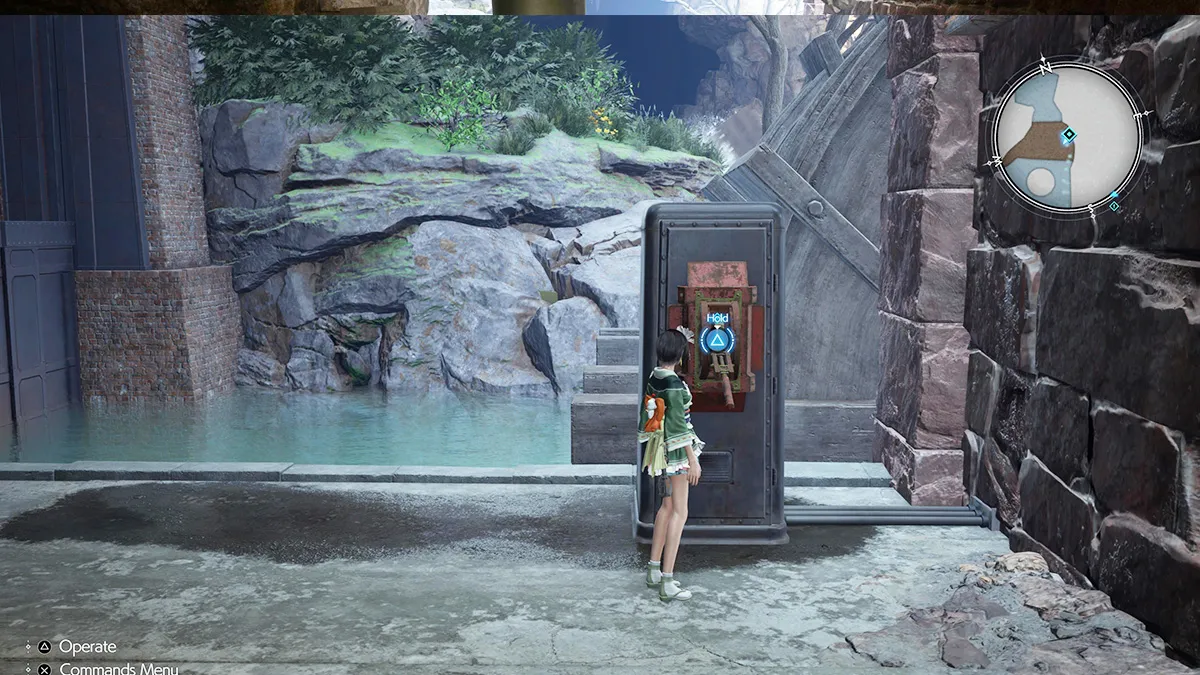 Screenshot of FF7 Rebirth Chapter 7 Yuffie turning on Control Panel