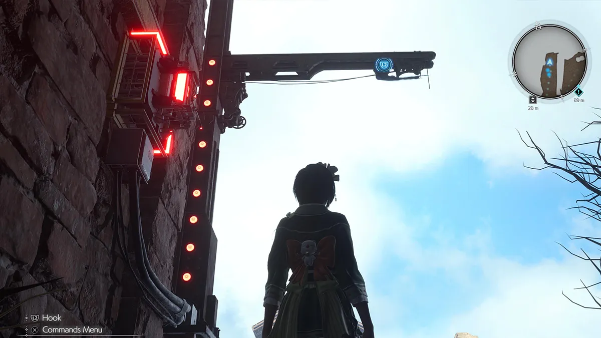 FF7 Rebirth Chapter 7 Yuffie Elevator Grappling Hook 1