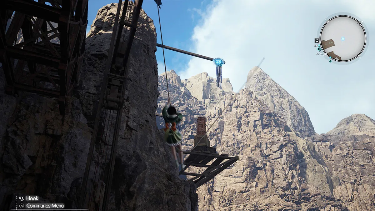 FF7 Rebirth Chapter 7 Yuffie Elevator Grappling Hook 2