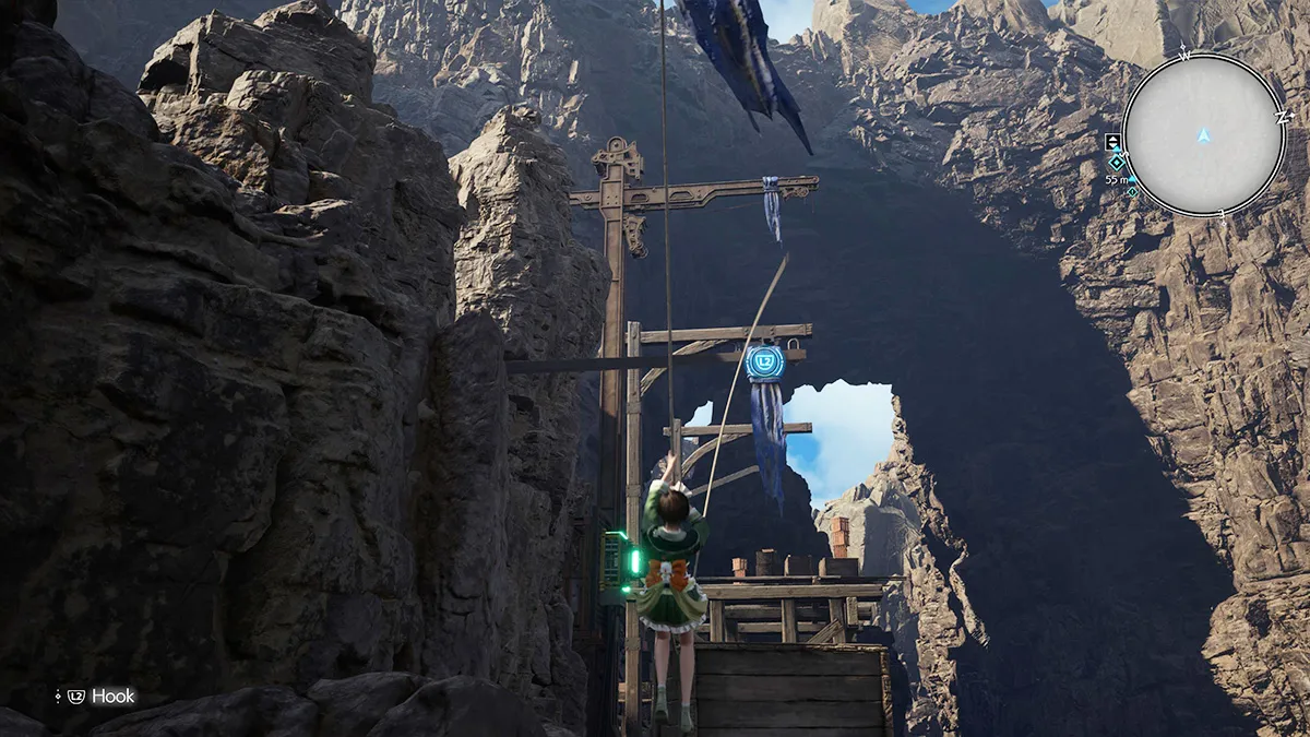 FF7 Rebirth Chapter 7 Yuffie Elevator Grappling Hook 3