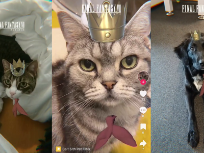 FFVII Rebirth Cait Sith Pet TikTok Filter Stars Hamaguchi’s Cat