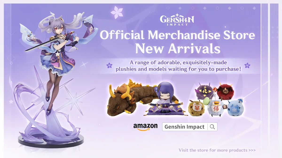 Genshin Impact Amazon Store Now Includes New Figures and Merchandise