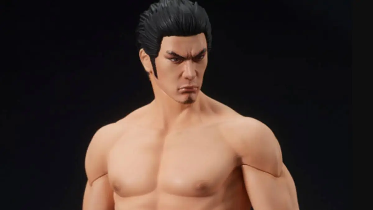 The latest Like a Dragon figure depicts classic Yakuza protagonist Kazuma Kiryu with his shirt off and ready to fight.