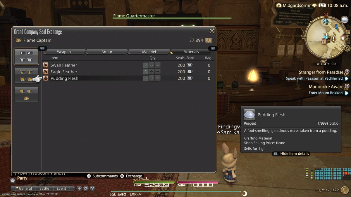 How to Get Pudding Flesh in FFXIV Siliconera