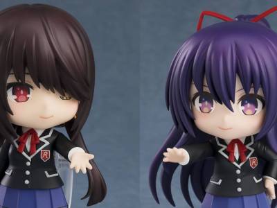 Date a Live V Kurumi and Tohka Nendoroids Wear School Uniforms