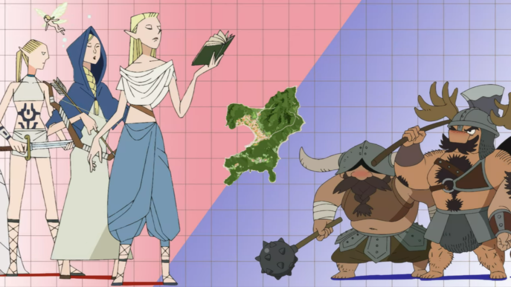 Delicious in Dungeon Elves and Dwarves