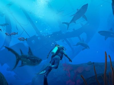 A screenshot of Endless Ocean Luminous