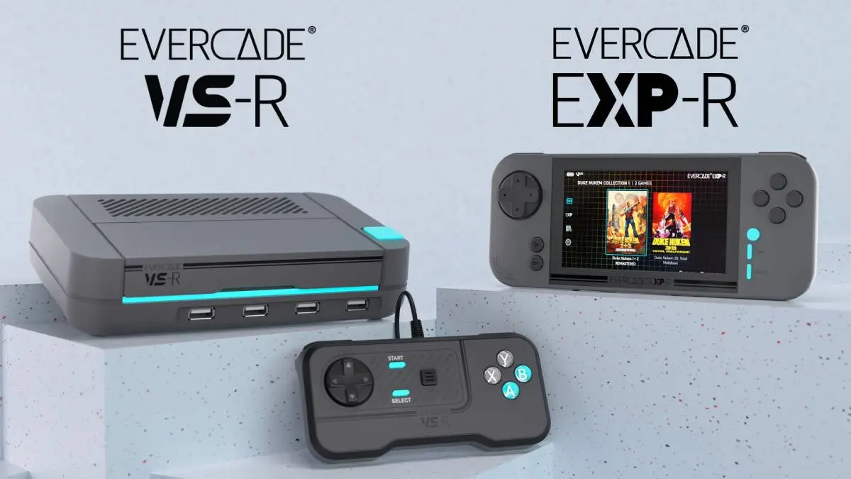 Evercade EXP-R Handheld and Evercade VS-R Console Coming