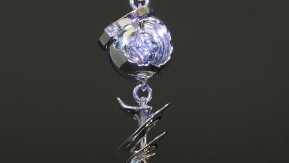 A silver necklace matching the one that Serah wears in Final Fantasy.