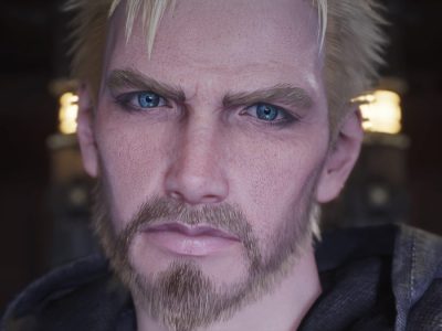 Glenn Created for FFVII Rebirth Before Ever Crisis Appearance